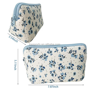 Neceser de neopreno con cremallera y sublimación de impresión completa, neceser de neopreno para mujer, neceser de viaje, neceser de neopreno para maquillaje - Product Image 6