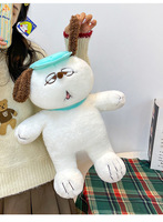 Peluche chien Olaf Snoopyed japonais mignon, poupée de dessin animé, grand oreiller de couchage, cadeau pour enfant fille