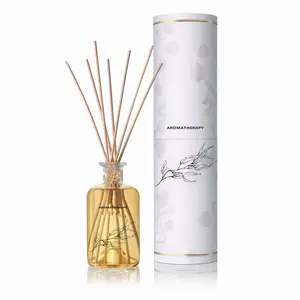 Pembuat Diffuser Reed 100Ml, Diffuser Reed Penyegar Udara Mewah Botol Rumah dengan Tongkat untuk Set Hadiah