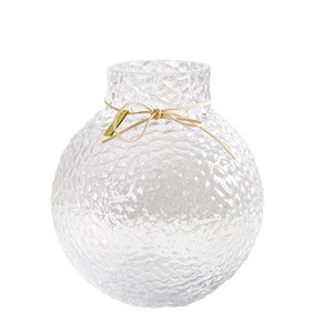<span class=keywords><strong>Vase</strong></span> de table rond en verre <span class=keywords><strong>transparent</strong></span> haut de gamme moderne Art Déco pour la décoration intérieure – Vente en gros - Product Image 6