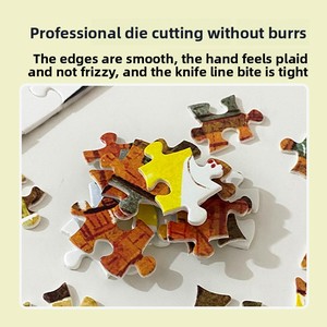 Puzzle de paysage peint à la main de 1000 pièces, personnalisé, jouet éducatif de décompression pour adultes et enfants, jeux de puzzle DIY personnalisés, cadeau - Product Image 4