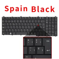 Clavier d'ordinateur portable US Russe SP BR pour Toshiba Satellite B551 S750 B552 S850 B651 B650B B450 T450 B451 T750 X205 F501 A500 L535