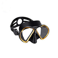 Lunettes de plongée en apnée en silicone d'approvisionnement d'usine pour adultes de qualité alimentaire pour la natation et la plongée avec tube respiratoire