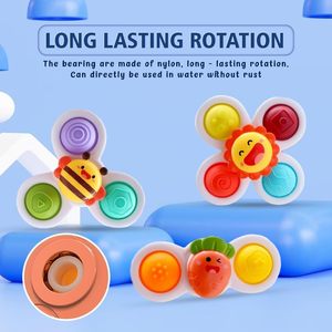 Jouets à ventouse MILI, toupies pour bébés, jouets électroniques, fonction pop, pousser pour faire éclater les bulles, sensoriel, rotatif, amusant, toupie pour bébé - Product Image 6