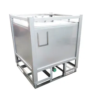 1000 L Réservoir De Stockage De Liquide Chimique Réservoir De Stockage Carré En Acier Inoxydable Réservoir