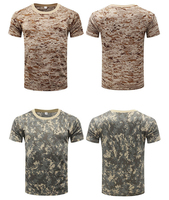 Usine Camouflage T-Shirt À Manches Courtes Unisexe Camouflage Outfit Tactique D'été Camouflage Uniformes