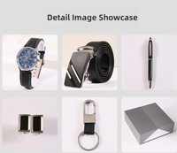 Coffret Cadeau Classique Wisteria pour Homme en Acier Inoxydable : Montre, Portefeuille, Stylo Bille, Boutons de Manchette, Porte-clés – Idéal pour les Affaires