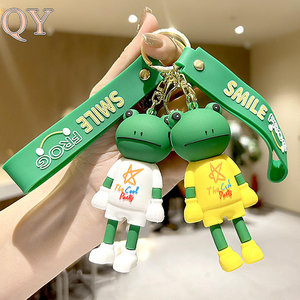 QY Logo personnalisé PVC caoutchouc porte-clés 3D dessin animé Silicone porte-monnaie porte-clés cadeau promotionnel - Product Image 2