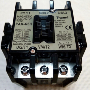 Contacteur magnétique Togami PAK-65H AC 240V 60A pour compresseur d'air - Product Image 1