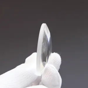 Lente convexo plana sem revestimento, lente visor de fundo para quartzo óptico k9 bk7 de diâmetro 50mm de espessura central 8.2mm de espessura borda 2.9mm