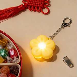 New Year Gift Plastic Pendant Keychain Small <b>Night</b> <b>Light</b> <b>USB</b> Charging Ambient Lighting Ornament Creative Decoration Bedroom Home - Product Image 3