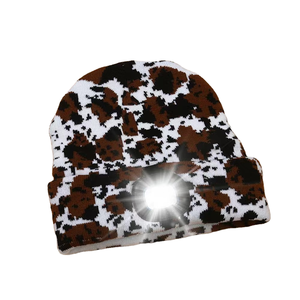 Bonnet en polyester tricoté à revers, chaud et extensible, pour l'hiver, style décontracté, avec personnalisation OEM/ODM, fabriqué en usine - Product Image 2