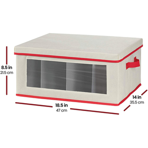 Boîte de rangement, <span class=keywords><strong>Verres</strong></span> <span class=keywords><strong>À</strong></span> <span class=keywords><strong>Pied</strong></span> Coffre De Rangement de Rangement en Verre de Vin, Peut Contenir 12 Rouge ou Blanc <span class=keywords><strong>Verres</strong></span> <span class=keywords><strong>À</strong></span> Vin avec Hard Top et Côtés - Product Image 2