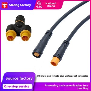 M8t ba chiều hàng không cắm <span class=keywords><strong>3</strong></span>-<span class=keywords><strong>pin</strong></span> nam nữ kết nối cho xe điện USB & DIN kết nối cáp - Product Image 2