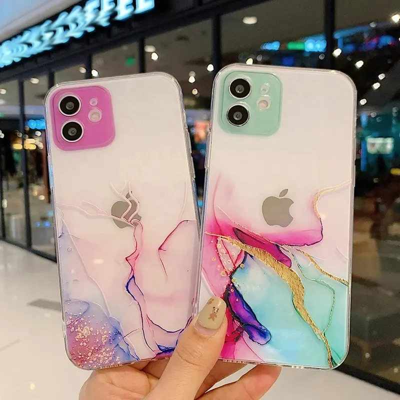 Watercolor Painting Phone Case For Iphone 12 Case for iphone 12 mini /12 pro /12 pro max sofa TPU mobile phone clear case