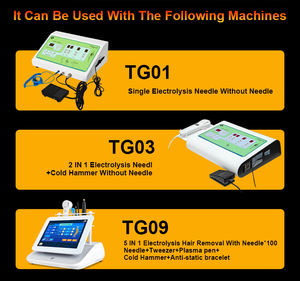 เข็มอิเล็กโทรไลซิสผสมทองคำกำจัดขน100สำหรับสปาเสริมความงาม - Product Image 6