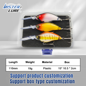MISTER LURE 3 pièces/boîte Leurre crankbait <span class=keywords><strong>pour</strong></span> truite, <span class=keywords><strong>leurres</strong></span> de plongée à grande bordure, kit de <span class=keywords><strong>leurres</strong></span> de pêche, ensemble de <span class=keywords><strong>leurres</strong></span> crankbait - Product Image 2