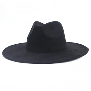 Sombreros Fedora de Gamuza para Mujer, Sombreros de Playa de Ala Ancha, Sombrero Panamá de Fieltro, Sombrero Vaquero Moldeable para <span class=keywords><strong>Vaqueras</strong></span> - Product Image 2