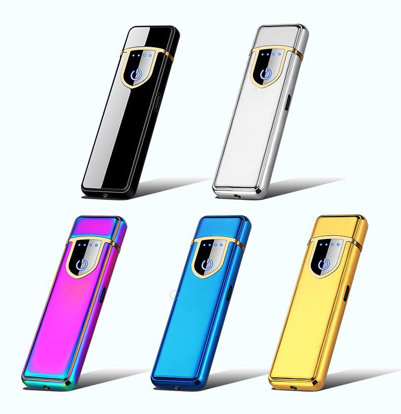 2023, Лидер продаж, дешевая сигарета с сенсорным экраном, USB-зажигалка, электрическая плита, Электронная зарядка, зажигалка с индикатором батареи