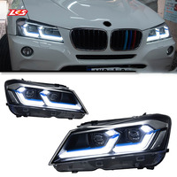LKS 2010-2013 pour BMW X3 F25 – Ensemble de phares à LED avec lentille de projecteur, mise à niveau 12V, pas de remplacement de pare-chocs requis, comprend les feux de jour