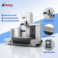 Machine à percer et à fraiser horizontale de type CNC certifiée CE WPB-11 4 axes, robuste