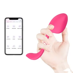 Bluetooth-Compatible USB Rechargeable Rose Wireless Remote Controlled G Spot Mini Egg Phone App Kegel Ball Vibrator For Women