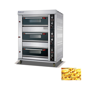 <span class=keywords><strong>Forno</strong></span> a <span class=keywords><strong>Gas</strong></span> Professionale per Panetteria <span class=keywords><strong>con</strong></span> 2 Piani e 4 Vassoi in Acciaio Inox 201, Attrezzatura di Lusso per Cottura Pizza <span class=keywords><strong>con</strong></span> Timer - Product Image 2