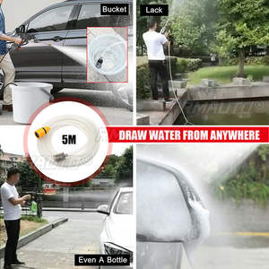 Laveuse de voiture 24/12V 30 BAR, pistolet à eau haute pression pour lavage de voiture, générateur de mousse pour le lavage de voiture, avec batterie 1/0, type sans fil/filaire - Product Image 3