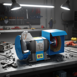 Amoladora de Banco Combinada Fervi 230V 50Hz 350W, Herramienta de Pulido y Esmerilado de Doble Disco - Product Image 3