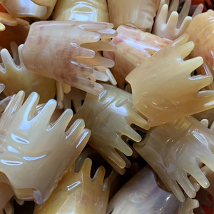 Estilo de corona de cuerno Champú de dientes de doble cara Peine Masaje de cabeza y peine de acupuntura Peine de acupuntura de cabeza de cuerno - Product Image 3