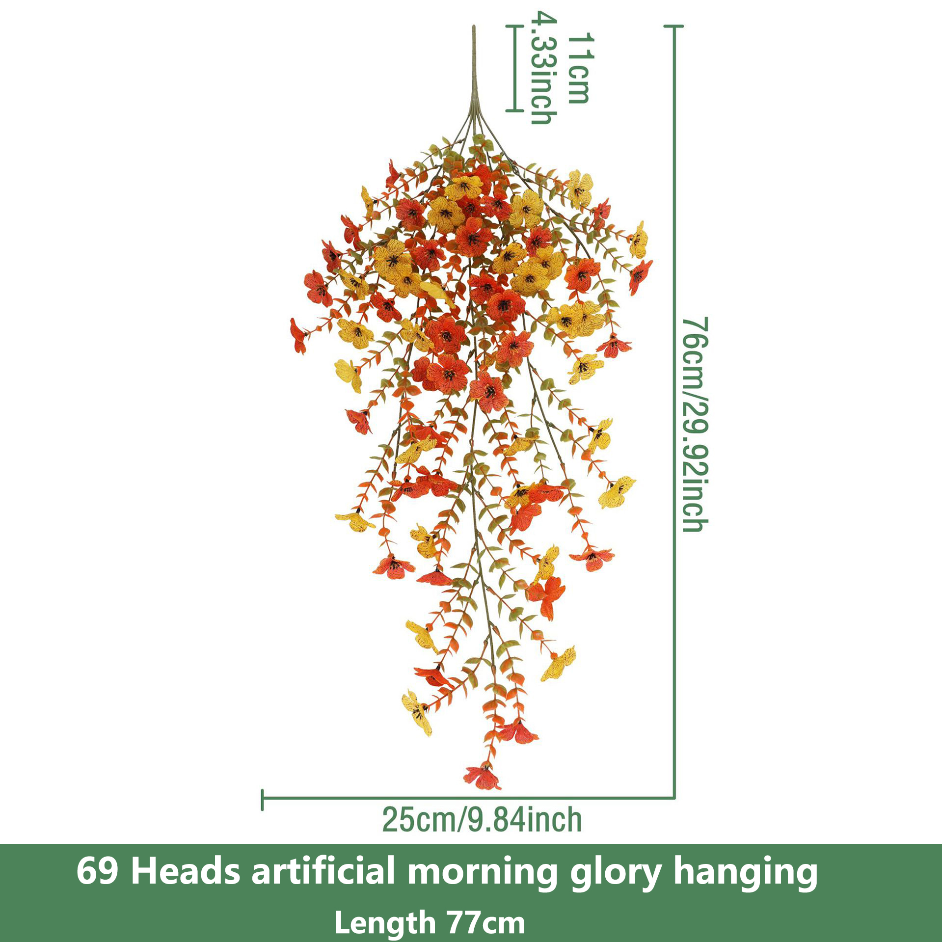 Tête orange jaune 69 pièces