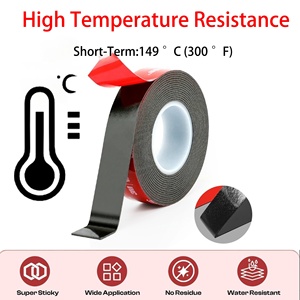 Cinta Adhesiva de Espuma Acrílica de Doble Cara 3M 5952, 1.1 mm, Negra, de Alta Resistencia, para Uso Industrial, de Alta Calidad - Product Image 3