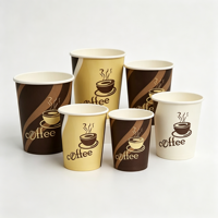 Gobelets en papier à paroi simple personnalisables, jetables, écologiques, imperméables, pour boissons