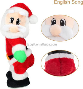 Père Noël Dansant - Poupée en Peluche Électrique de Noël Dansante Chantant des Chansons Anglaises, Jouet Père Noël pour Enfants - Product Image 5