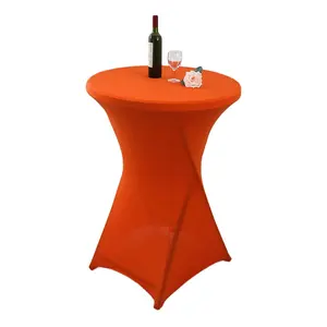 Copri tavolo da cocktail alta qualità premium all'ingrosso copricuscino sgabello da bar copricostume rotondo