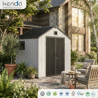 Abri de jardin Kenda APEX 8x6 avec maison de rangement résistante aux intempéries pour jardin et stockage extérieur