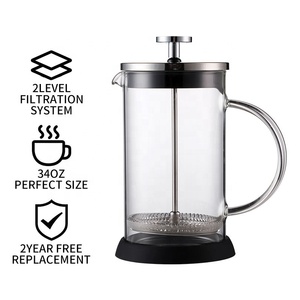 <span class=keywords><strong>Cafetière</strong></span> à piston SEECIN en acier inoxydable 350 ml, <span class=keywords><strong>cafetière</strong></span> professionnelle en verre borosilicate résistant à la chaleur - Product Image 3
