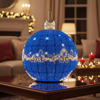 Boules de Noël géantes 3D LED personnalisées Molt, étanches IP65, pour usage extérieur et commercial (blanc chaud 3000K)