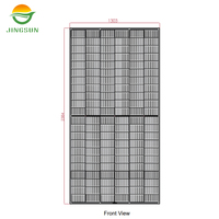 Module solaire photovoltaïque monocristallin JINGSUN 800W, type N, bifacial, double vitrage, panneau solaire type N, module PV à demi-cellules