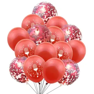 15pcs 12英寸汽车主题派对乳胶气球警察校车救护车气球婴儿淋浴生日开幕式装饰