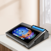 Tablette Android POS DLNA Z100 avec écran tactile 10,1 pouces, double écran, lecteur de codes-barres, imprimante 58 mm/80 mm, lecteur NFC, machine POS