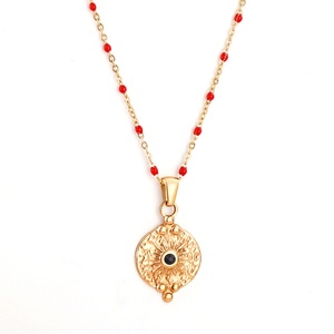 Collar de Acero Inoxidable con Colgante de Moda, Chapado en Oro de 18k, Estilo Hip Hop, para Mujer - Product Image 5