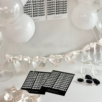 INS nœud papillon ruban guirlande drapeaux princesse filles bébé chambre tenture murale décoration fanion pépinière décor fête bannière Photo accessoires