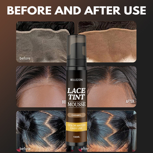 Pelucas de encaje de mezcla precisa que combinan con tono de piel Aspecto natural semipermanente Mousse de tinte de encaje - Product Image 5