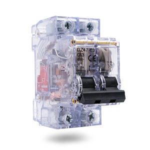 DZ47-63-T-C63 1/2/3/4 Pólo 63A Transparente Shell MCB Vazamento De Trilho Din Proteger Interruptor De Ar Interruptor Em Miniatura Elétrica Disjuntor - Product Image 4