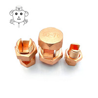 T/J -16 Cobre/Latón Tipo de perno dividido Conector de extensión de cable eléctrico Abrazadera de grifo de línea