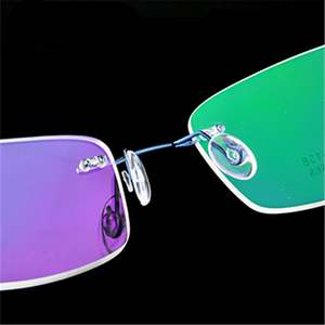 Gafas Ópticas Personalizadas al por Mayor para Hombres y Mujeres, Monturas Flexibles sin Marco, de Titanio con Memoria - Product Image 2