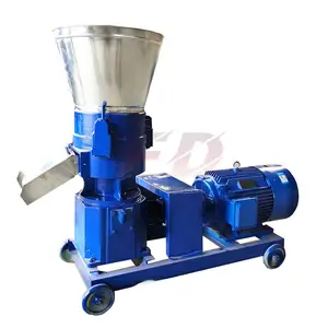 automatic full line diesel engine sawdust biomass wood pellet mill/wood pellet making machine