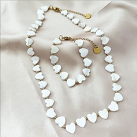 Collier de perles naturelles à la mode pour femmes mignon Style bohème Simple coquille en forme de coeur classique chaîne à maillons plage cadeau bijoux