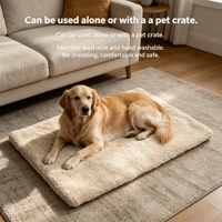 XINYE Lit pour chien moderne et tapis de cage, lavable en machine, en fibre de polyester anti-corrosion, pour usage intérieur